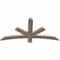 Ekena Millwork Alberta Smooth Timber Gable Bracket, Douglas Fir, 48"W x 24"H x 1 1/2"D x 3 1/2"F, 12/12 Pitch GBW048X24X0204ALB00SDF - alternate 2